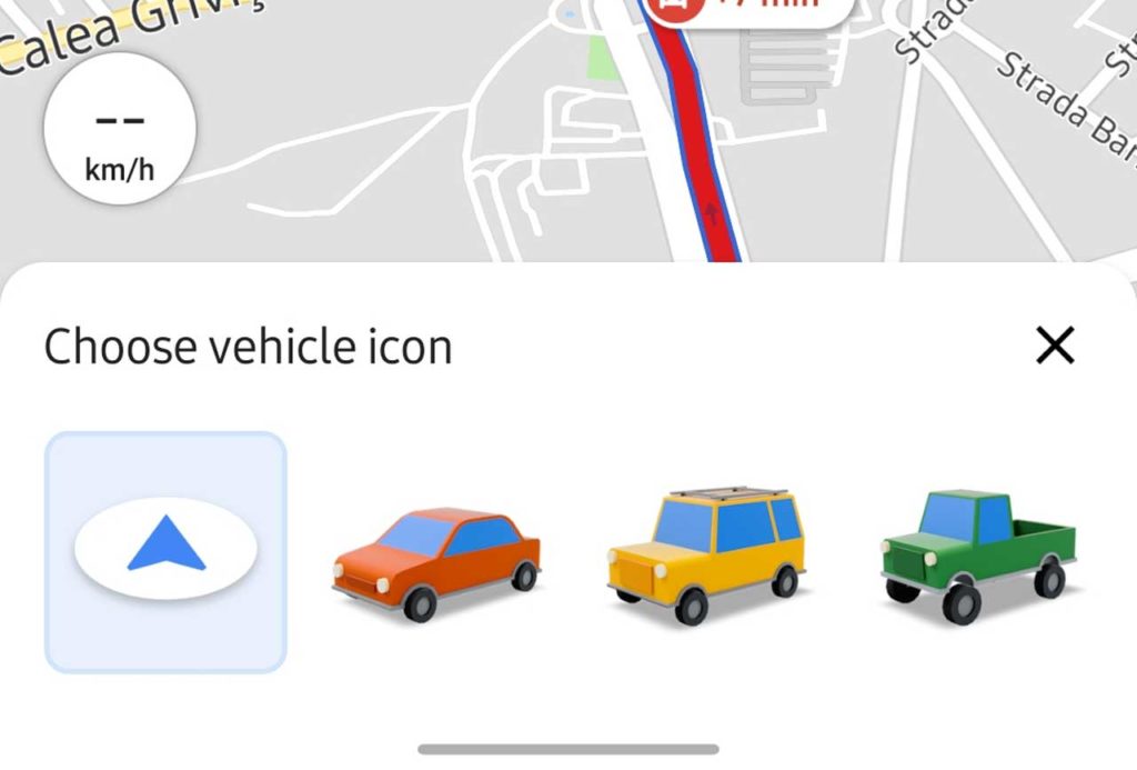 Google Maps- Hoe maak je van de blauwe pijl een auto-icoon